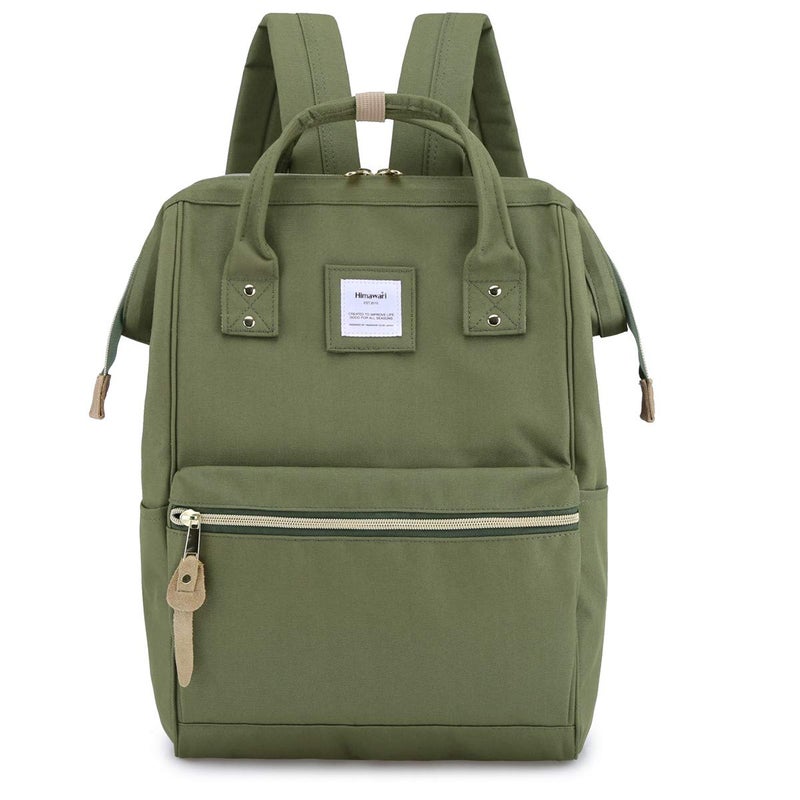Himawari Laptop Backpack for Women&Men,Wide Open Large USB Charging Port 15.6 Inch Laptop Doctor College Work Bag (9001-ArmyGreenï¼‰ - Image 1